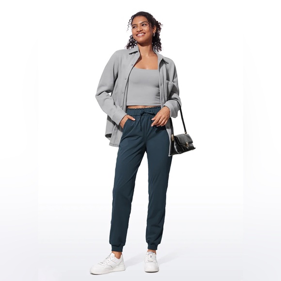 Stretch High Waisted Pockets Joggers 28" - Picture 3 of 8